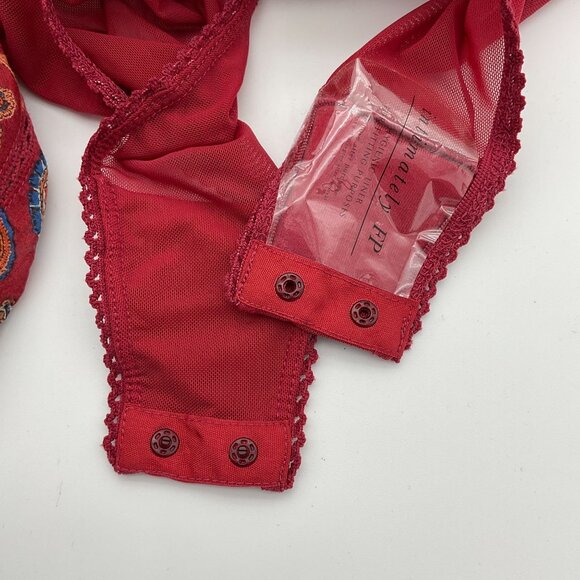 Free People Intimately Free Long Sleeve Sundown Paisley Bodysuit Med NWT - Picture 7 of 11